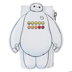 LOUNGEFLY DISNEY BIG HERO 6 10TH ANNIVERSARY BAYMAX LARGE CARDHOLDER WALLET